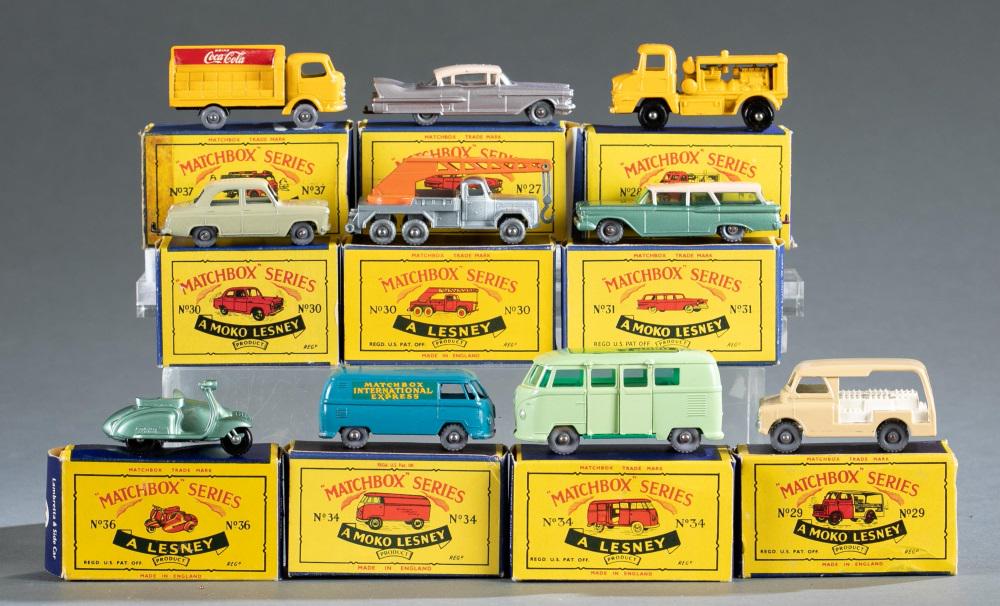 10 1954-1961 Matchbox by Lesney vehicles, OB. (1 of 6)