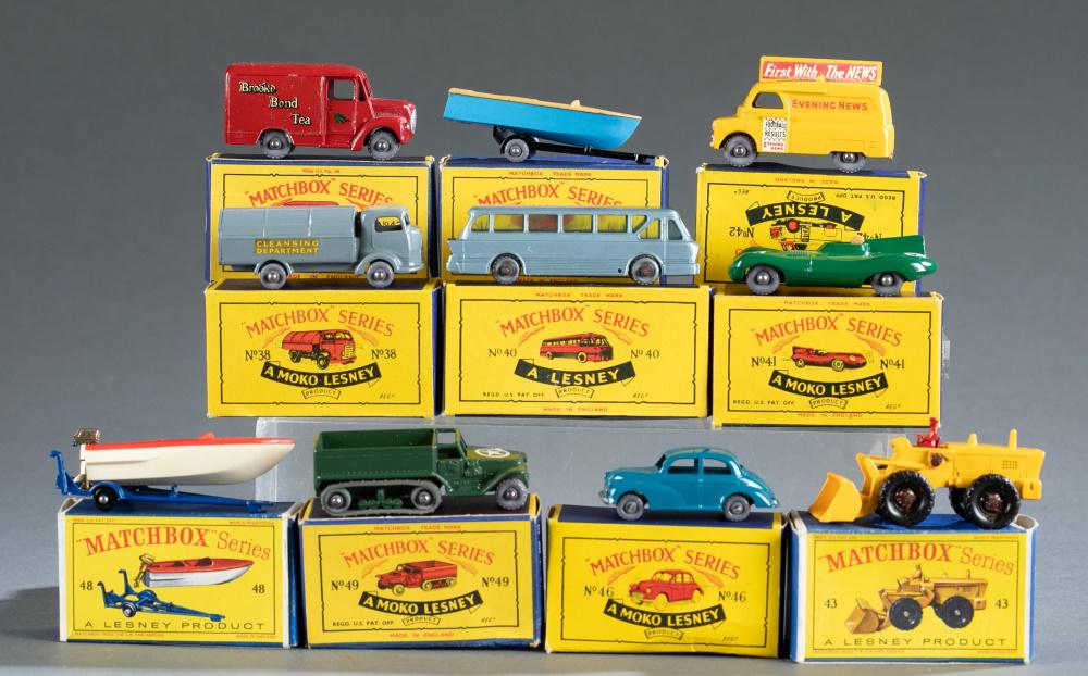 10 1954-1965 Matchbox by Lesney vehicles, OB. (1 of 6)