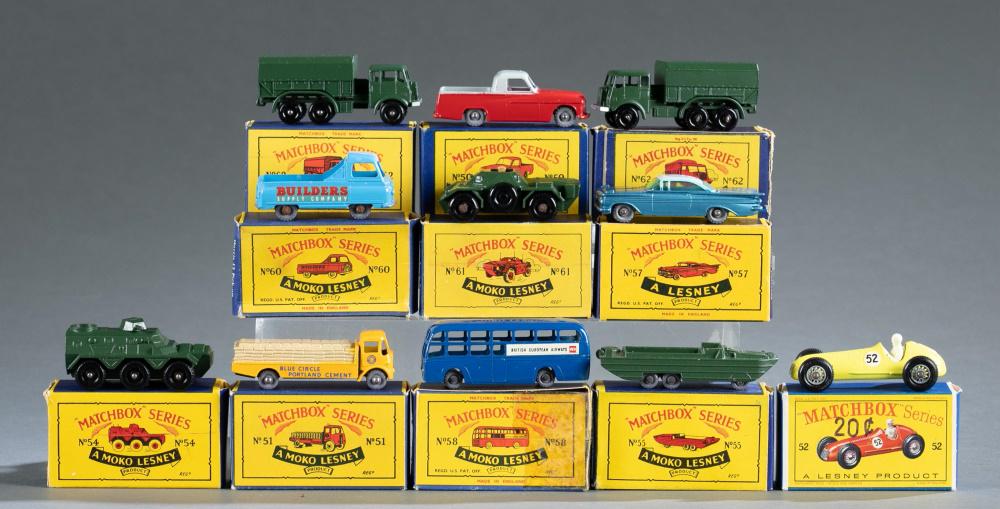 11 1954-1964 Matchbox by Lesney vehicles, OB. (1 of 7)