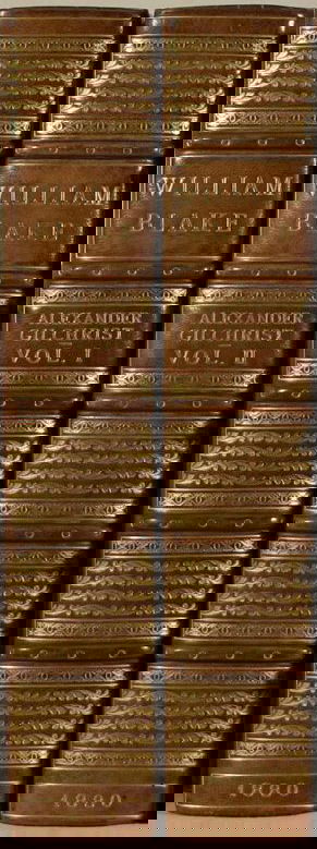 Gilchrist, Alexander. Life Of William Blake: [Blake, William]. Gilchrist, Alexander. Life Of William Blake: With Selections From His Poems And Other Writings. 2 Vols. Lon: Macmillan and Co., 1880. 8vo. Sangorski & Sutcliffe's full umber Niger mo