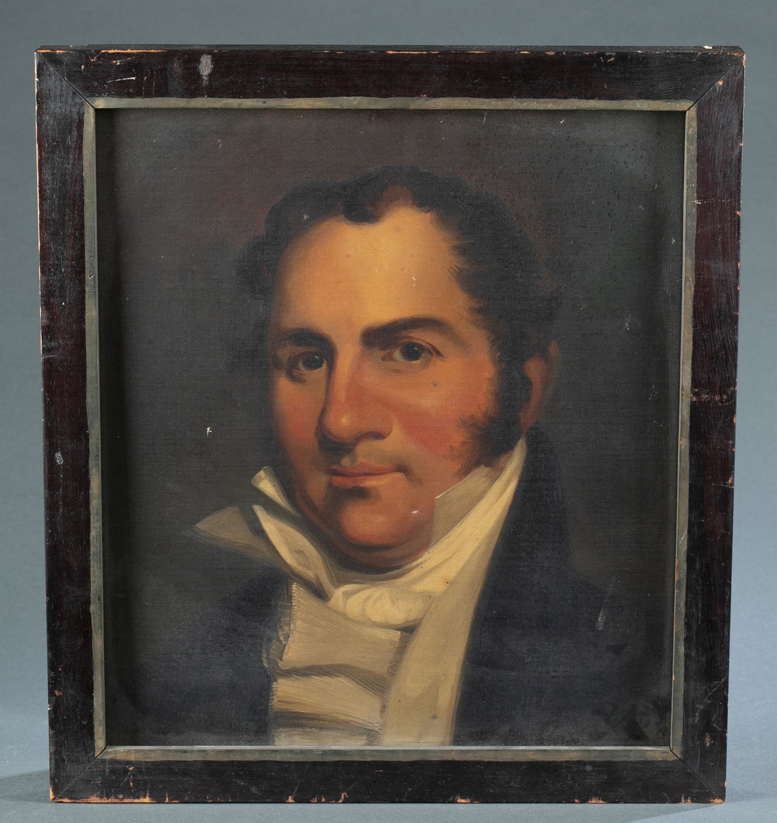 Style of John Neagle, Portrait, 1870, O/C.: Style of Neagle, John (American, 1796-1865). Portrait of a gentleman. 1870. Oil on canvas. Inscribed on back of canvas "Copy by Xanthus Smith of a portrait by John Neagle of Captain Smith 1870." 16 1/