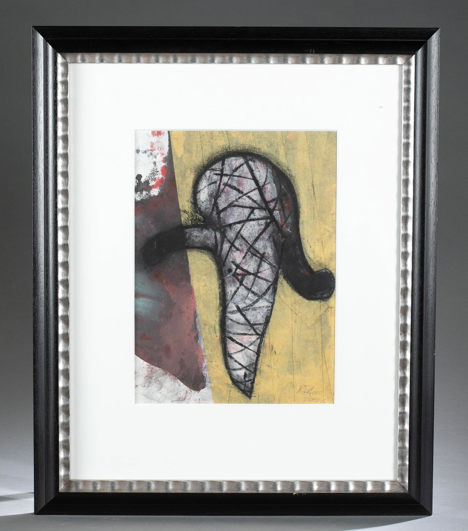 2 Dean Nimmer Works on Paper.: Nimmer, Dean (American, b. 1935). "Untitled". 1998. Multi-media on paper. Signed in pencil l.r. Image: 14" x 10". Framed: 20.5" x 25". ++ Nimmer, Dean (American, b. 1935). "Dynasty XI". 2001. Lithogra