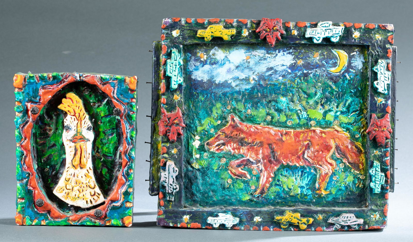 Patricia Kaschalk, 2 mixed media works. (1 of 10)