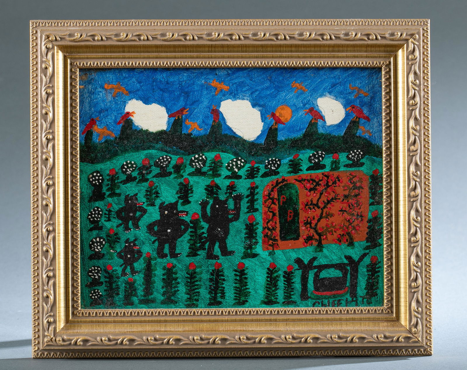 Chief Willey, "Preacher Bear-House," 1978, A/B. (1 of 6)