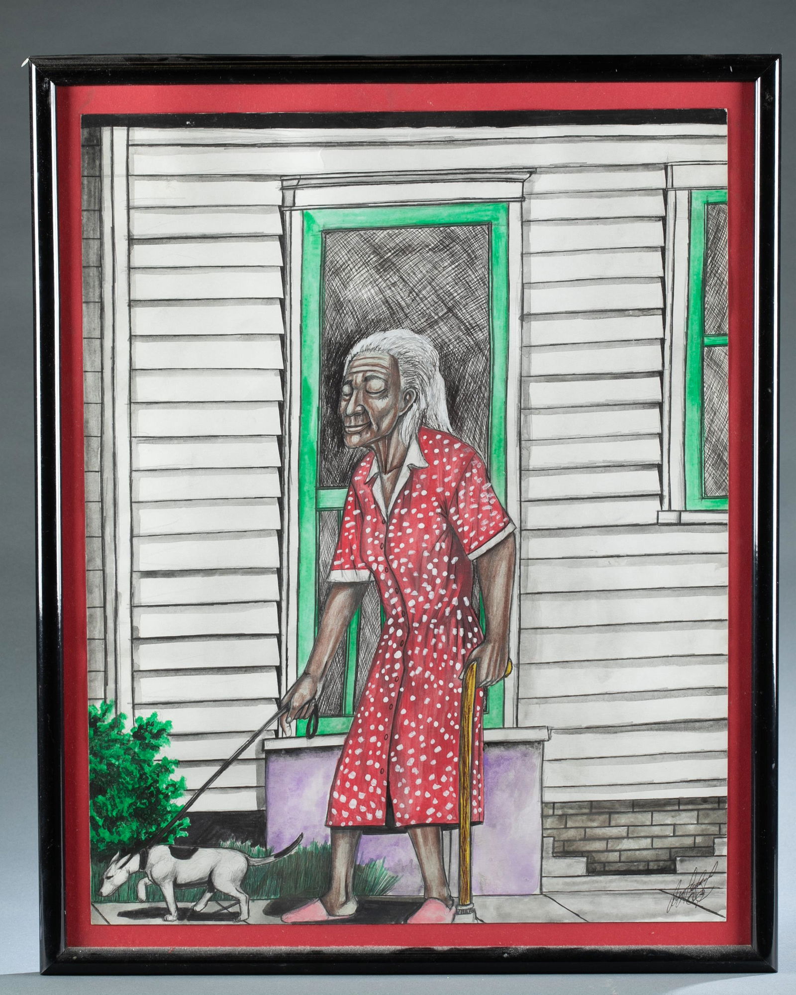 Roy Ferdinand, Old woman walking dog, 1992. (1 of 4)