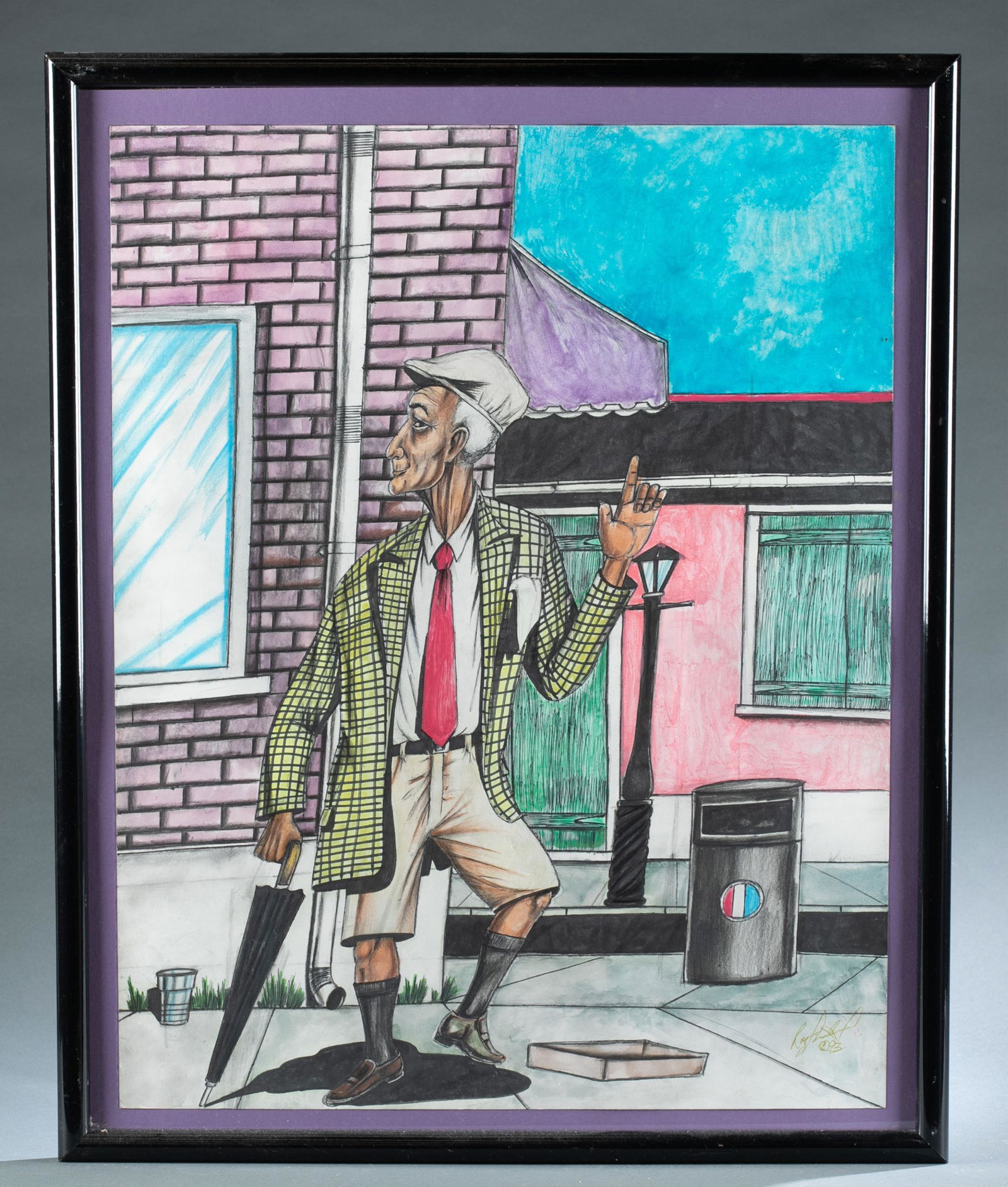 Roy Ferdinand, Old man with umbrella, 1993. (1 of 4)