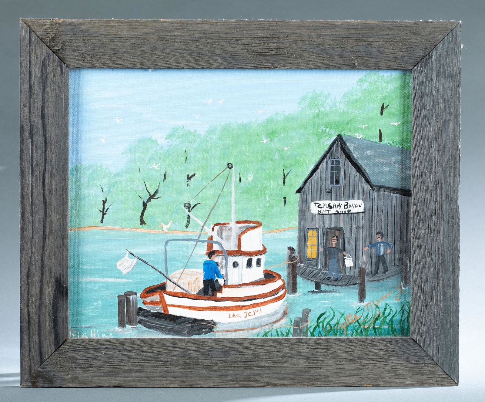 Zelle Manning, "Fishing," O/B. (1 of 5)