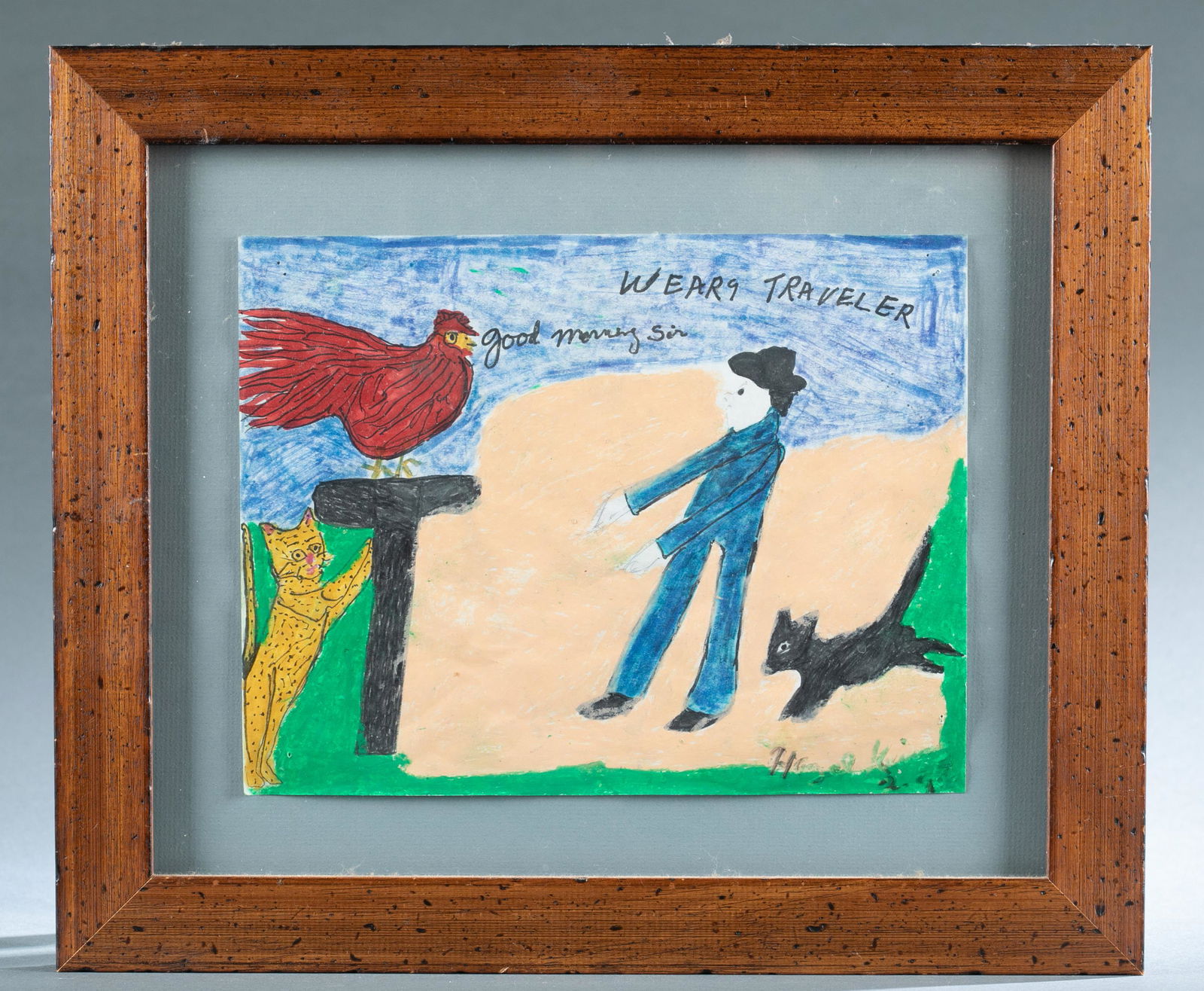 Hazel Kinney, "Weary Traveler," 1993. (1 of 6)