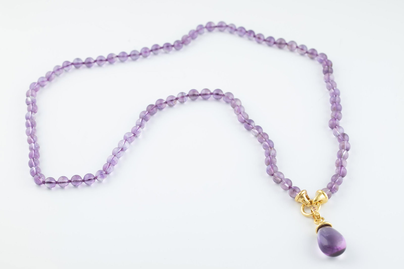 Elizabeth Locke amethyst bead necklace (1 of 4)