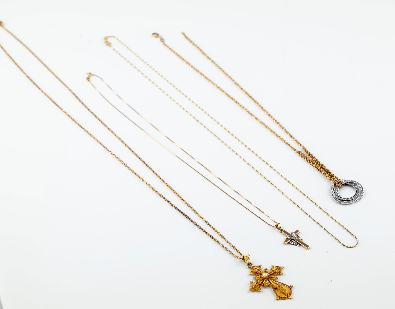 4 18k necklaces (1 of 8)