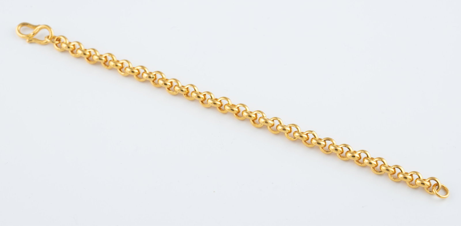 24k gold link bracelet. (1 of 3)
