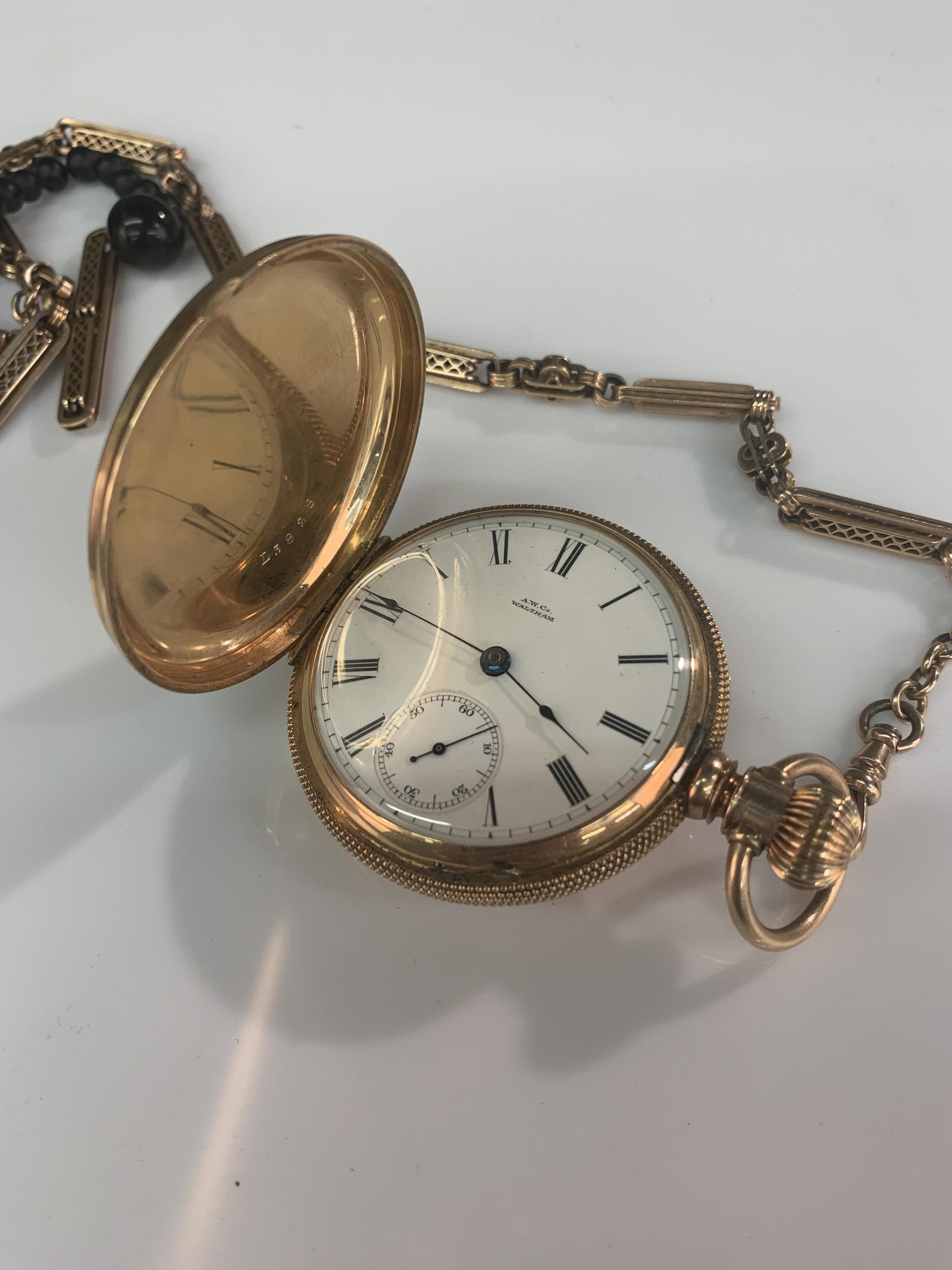 14k Waltham pocket watch. (1 of 4)