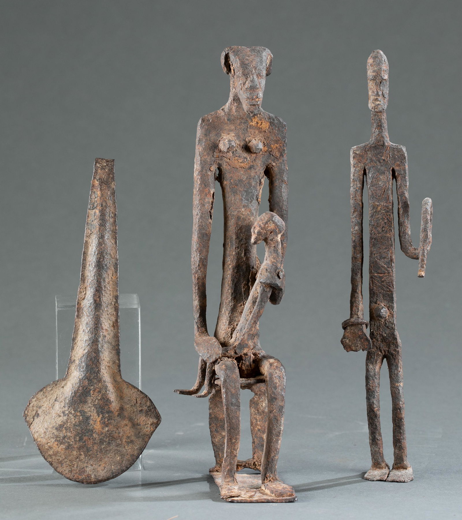West African Figures and Gong. (1 of 12)
