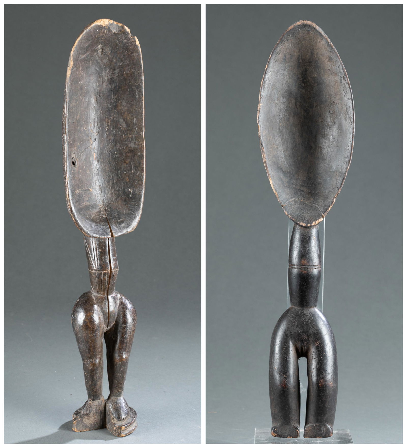 2 Dan Style Figural Ladles, Liberia. (1 of 20)