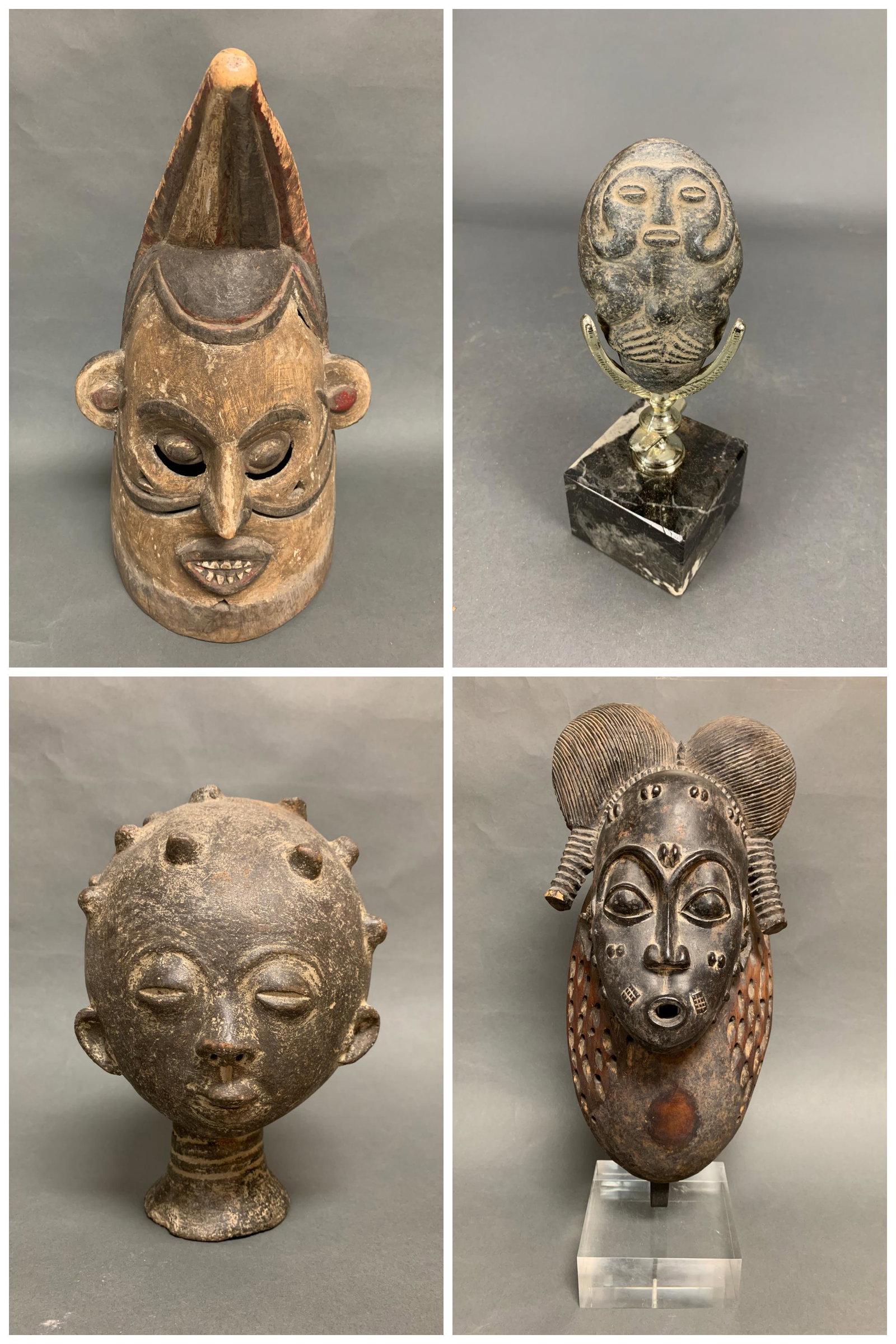 4 West African Style Figural Objects. (1 of 20)
