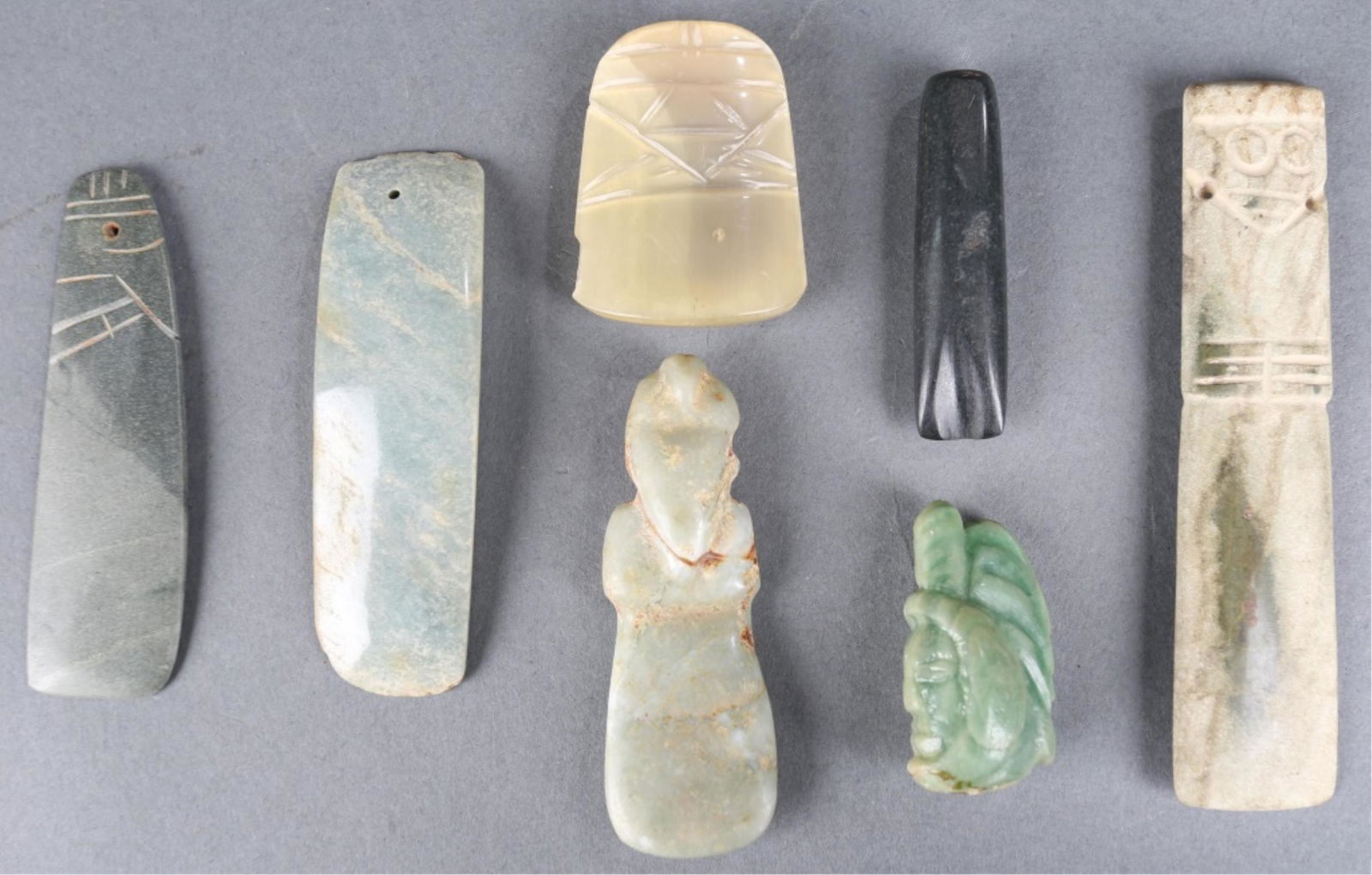 7 Costa Rican Pendants & Celt. (1 of 5)