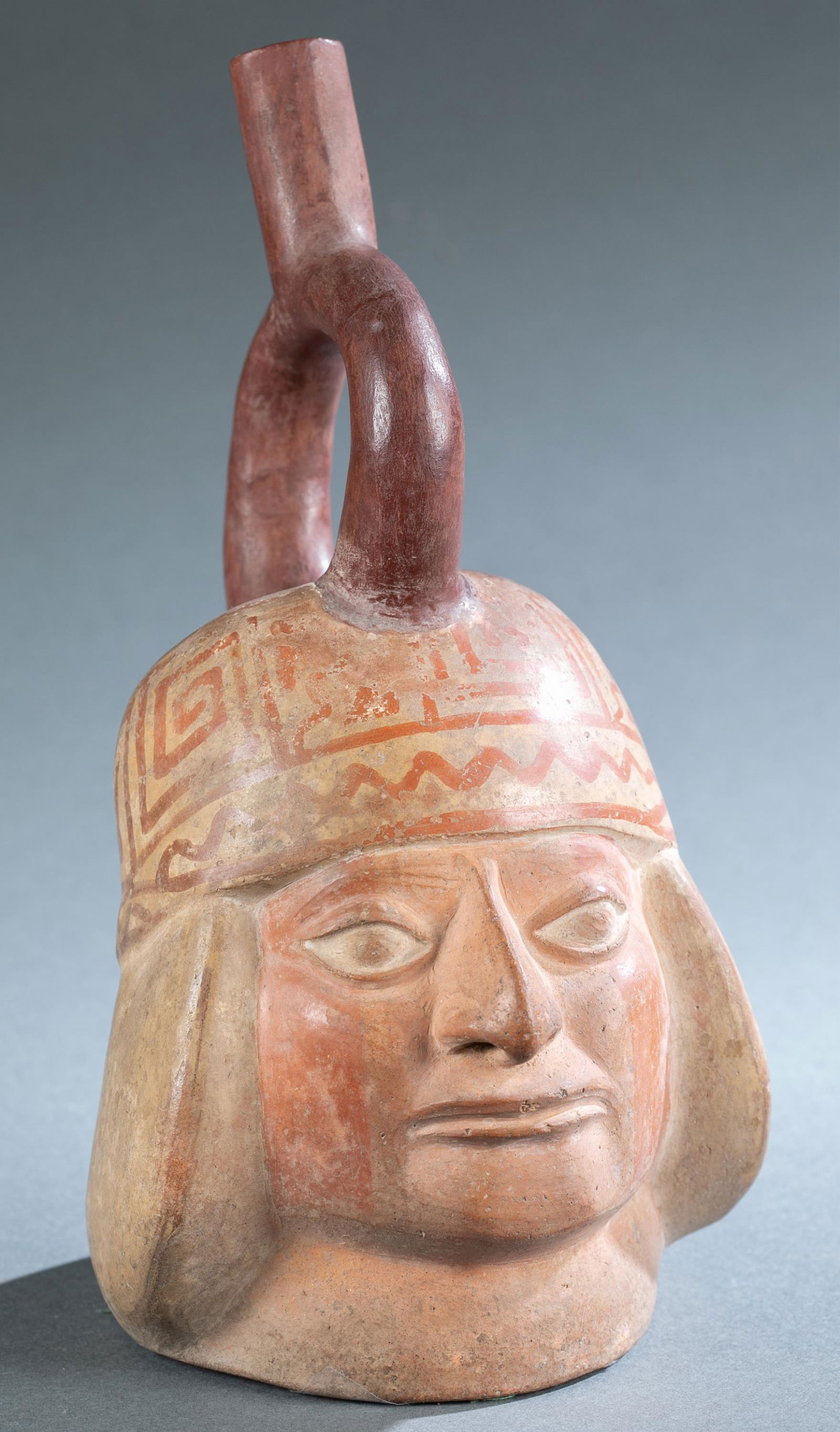 Moche Warrior Stirrup Vessel, Peru. (1 of 8)