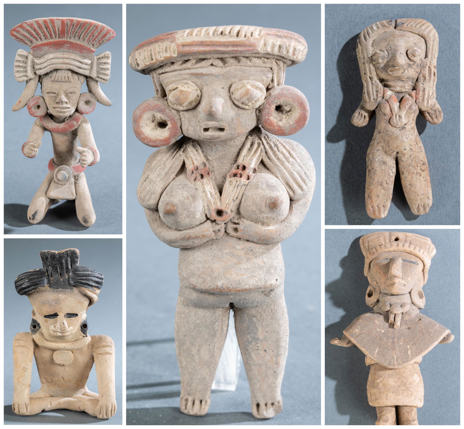 5 Pre-Columbian Style Figures. (1 of 20)