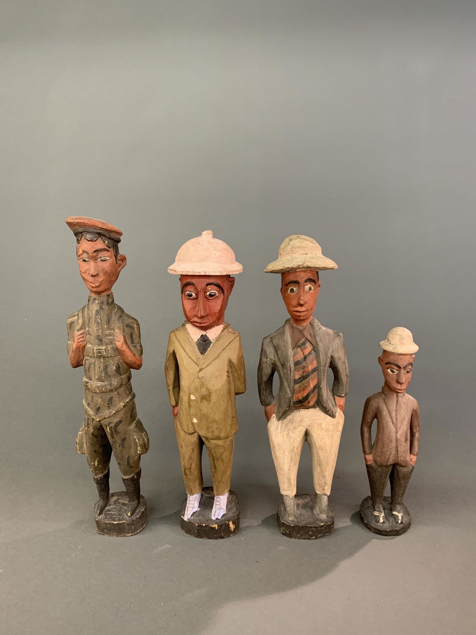 4 Colonial Style Figures, Ivory Coast. (1 of 8)