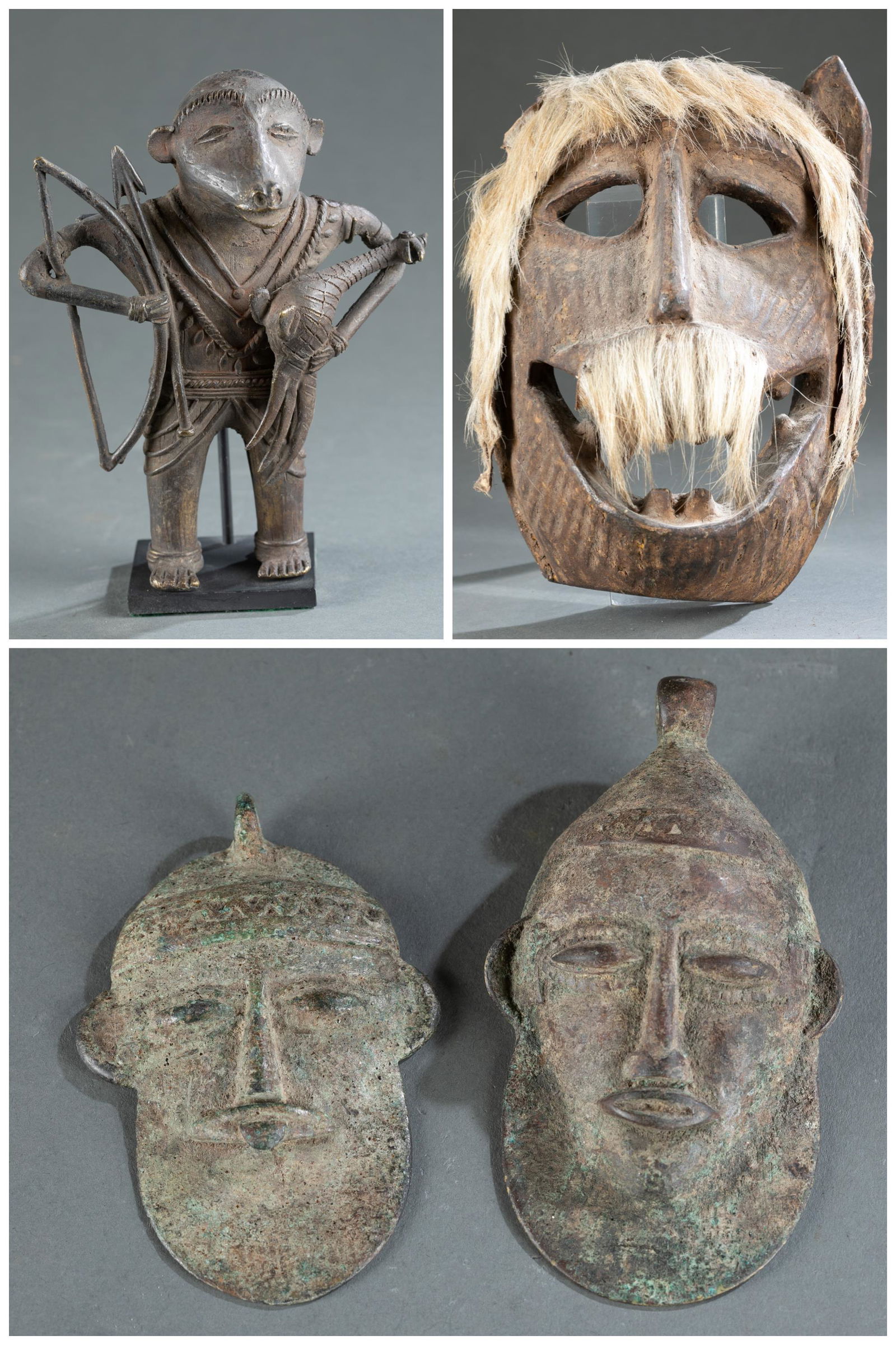 4 Ethnographic Figural Objects. (1 of 20)
