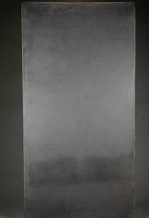 Robert Ackerman, "Track," 1980.: Ackerman, Robert. "Track." 1980. Oil on canvas. Signed, titled and dated on frame. 94" x 48".