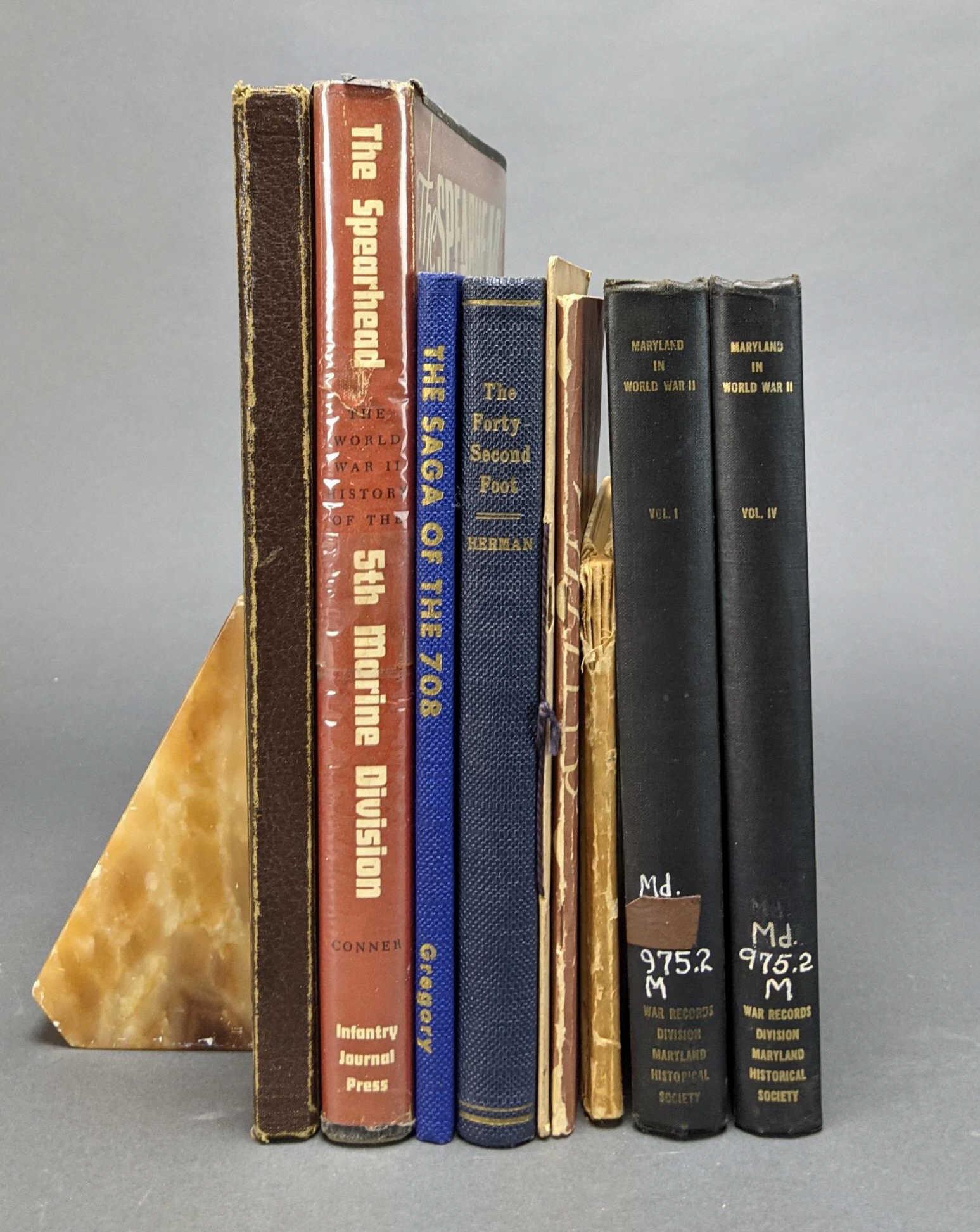 9 vols. WWI & II Unit Histories. (1 of 7)