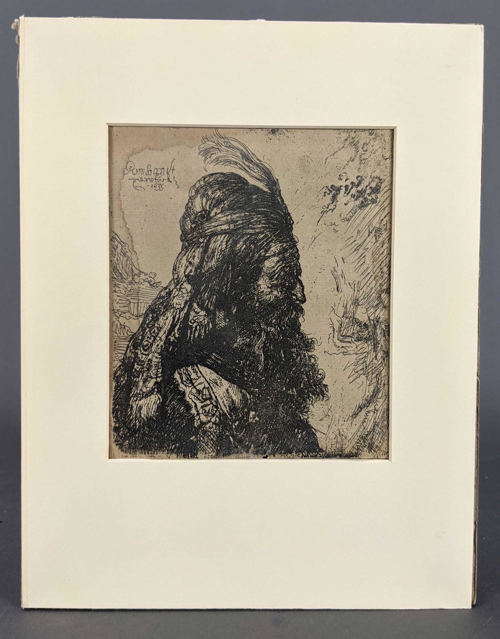 After Rembrandt. The Third Oriental Head. (1 of 3)