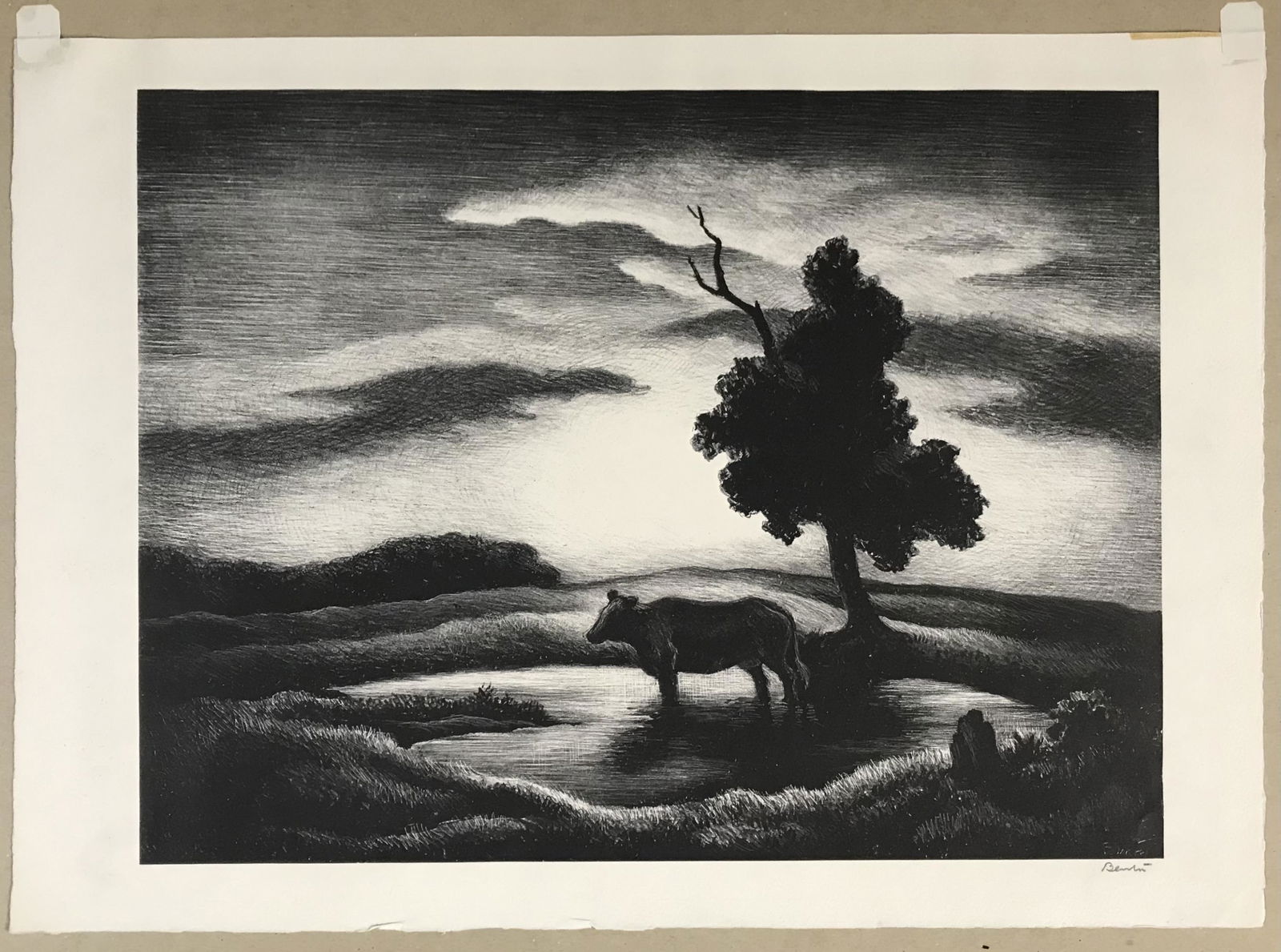 Benton. Lithograph. Sunset. 1941 (1 of 5)