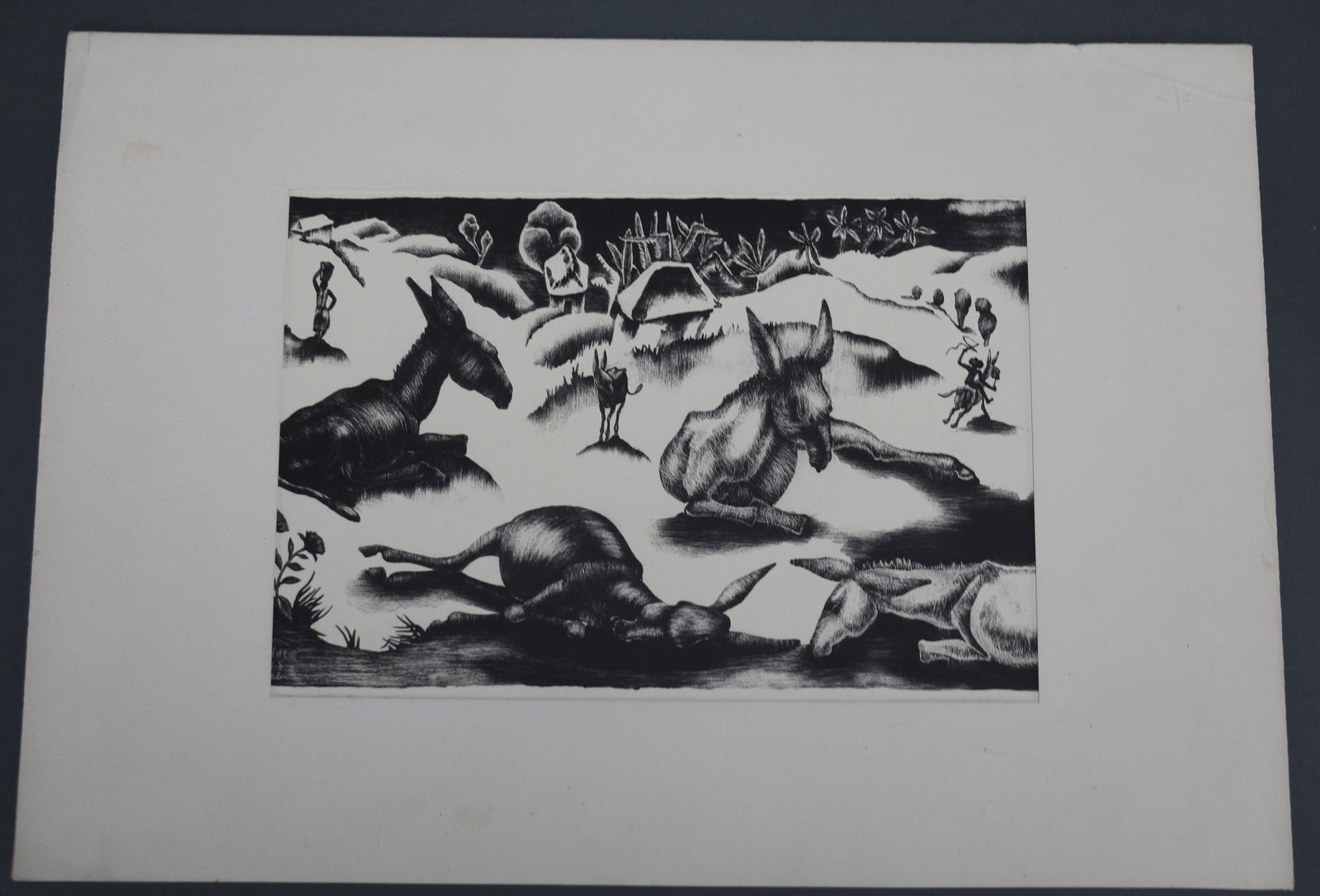 George Biddle. Lithograph. Expectant Thistles.1928 (1 of 6)