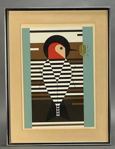 Harper. Serigraph. Baffling Belly. 1971.