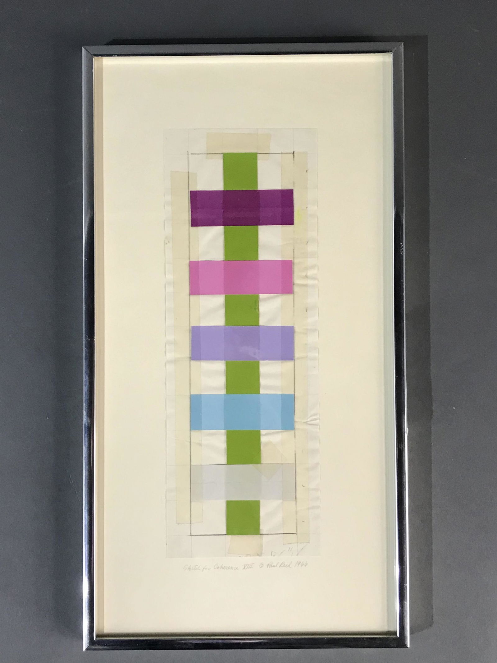 Reed. Collage. Sketch for Coherence XIII. 1966. (1 of 6)