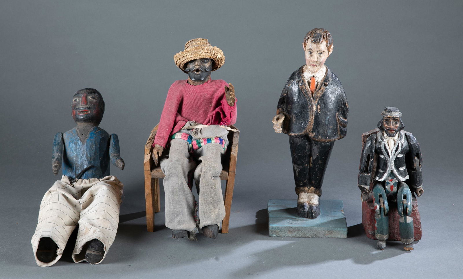4 Maximon Figures in Chairs, 20th Century. (1 of 7)