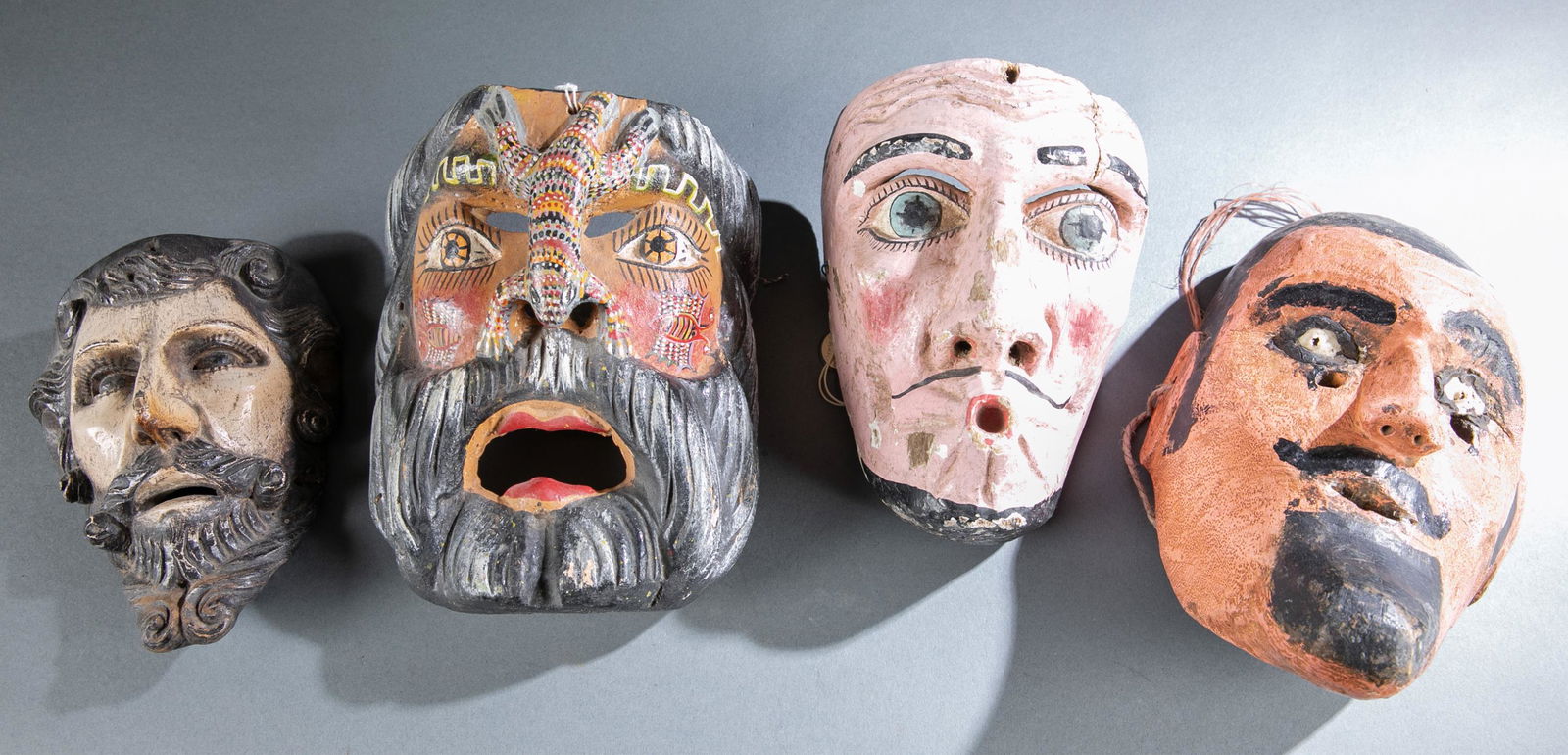 4 Guatemalan/Mexican Masks. (1 of 15)