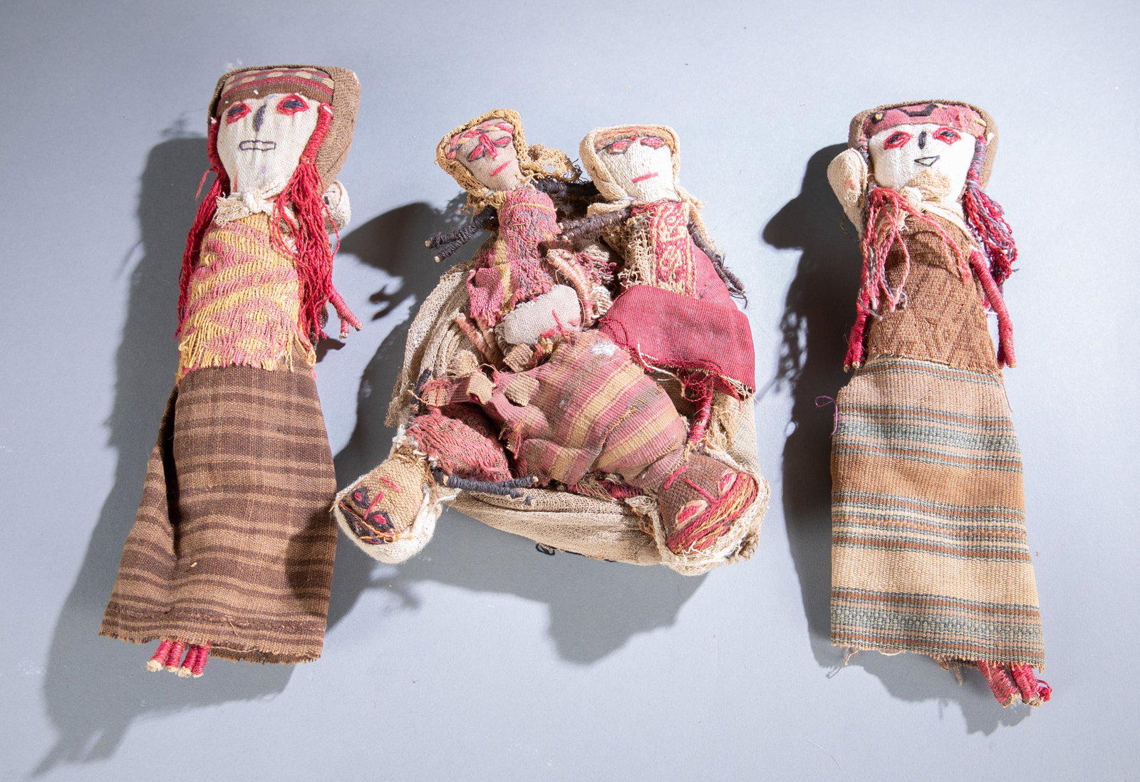 3 Chancay Burial Dolls, Peru. (1 of 5)