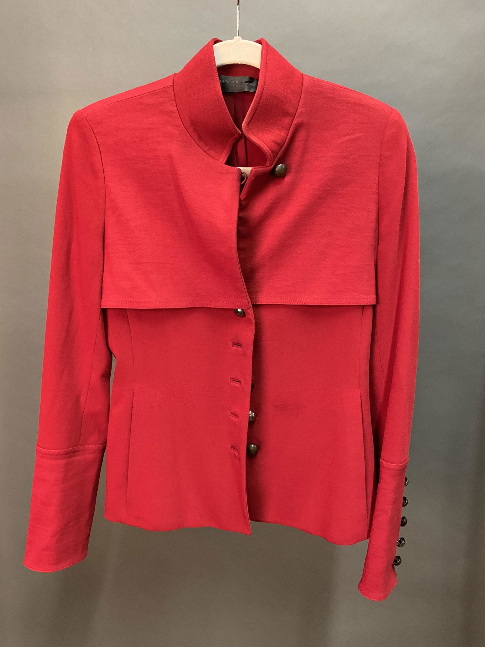 Donna Karan Blazer.: A Donna Karan red blazer with silk lining. Size 2.