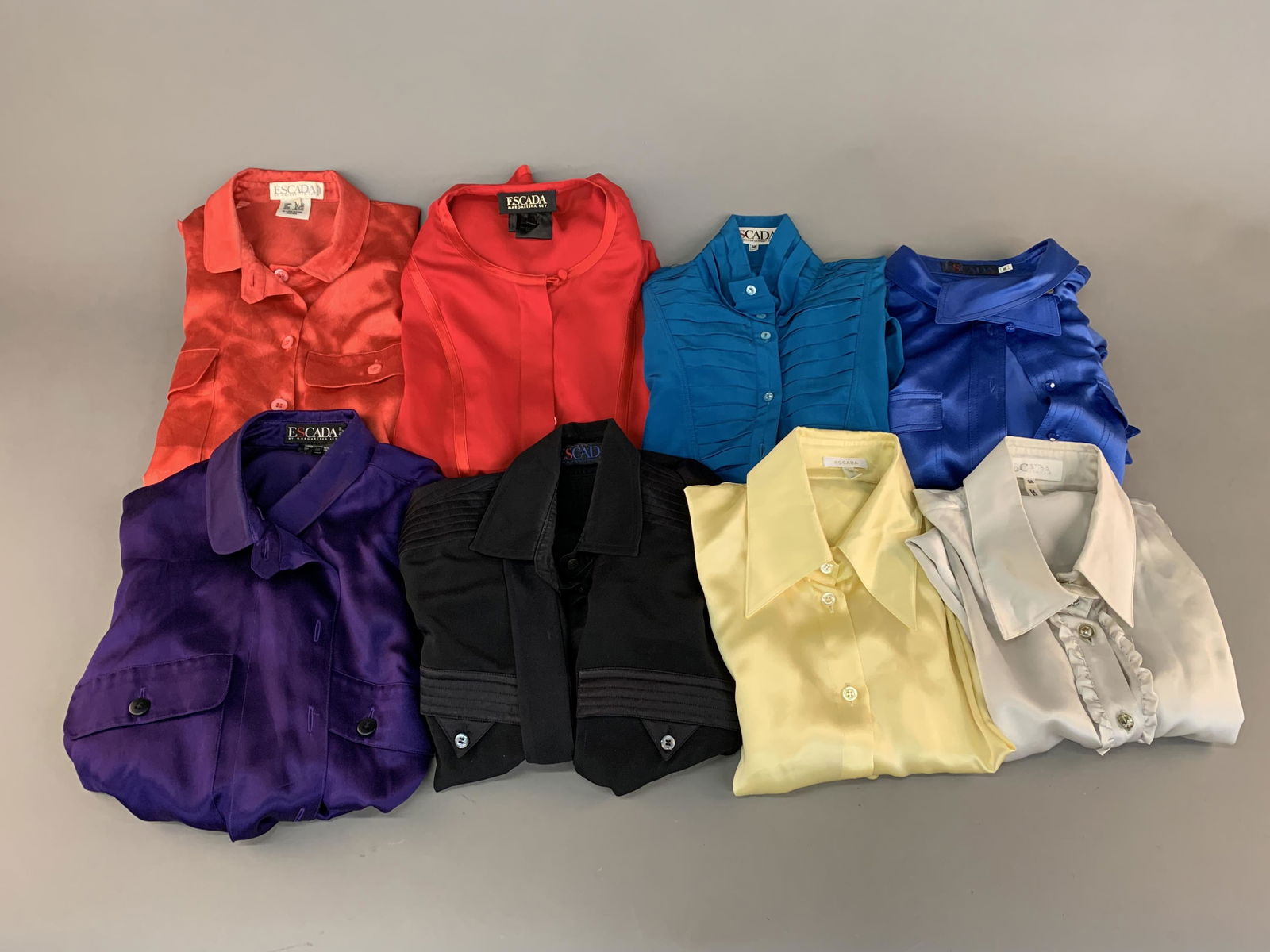 8 Escada Silk Blouses. (1 of 3)
