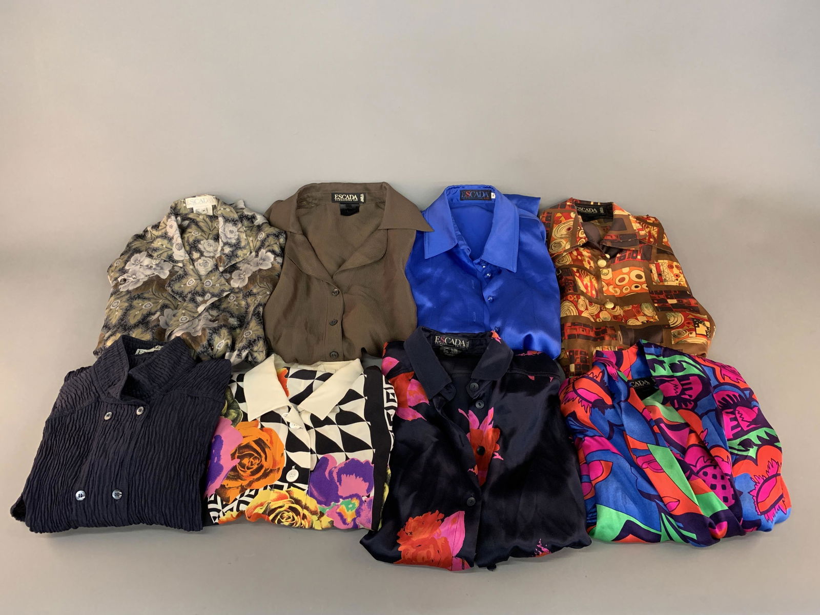 8 Escada silk tops. (1 of 3)