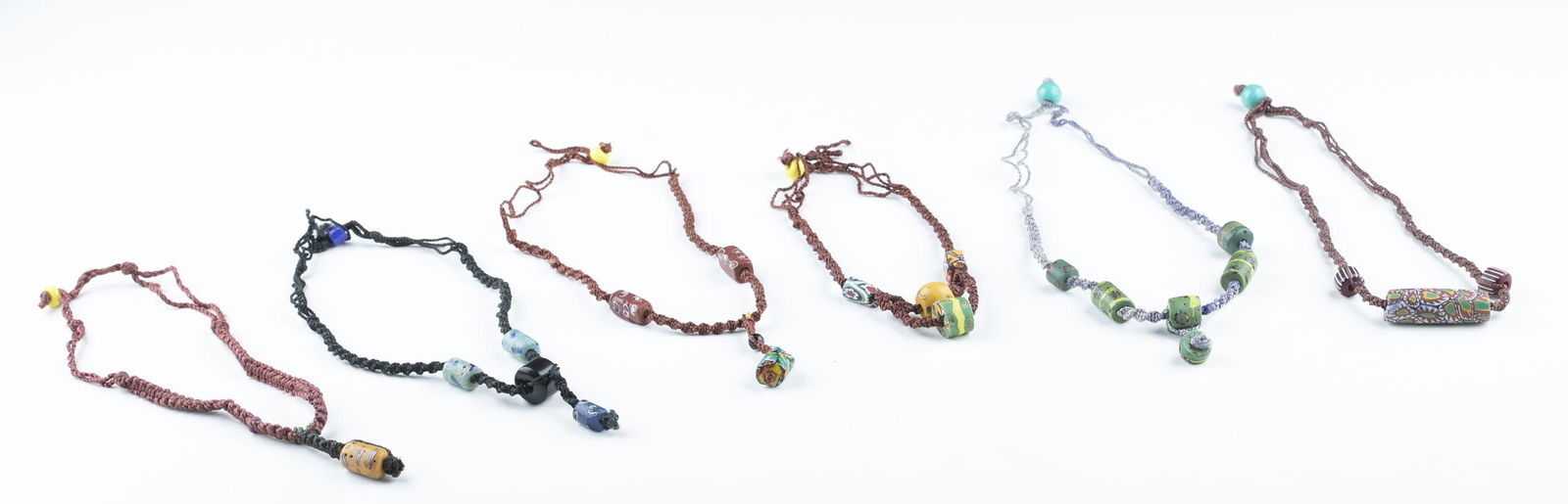 6 African Trade Bead Choker Necklaces. (1 of 13)