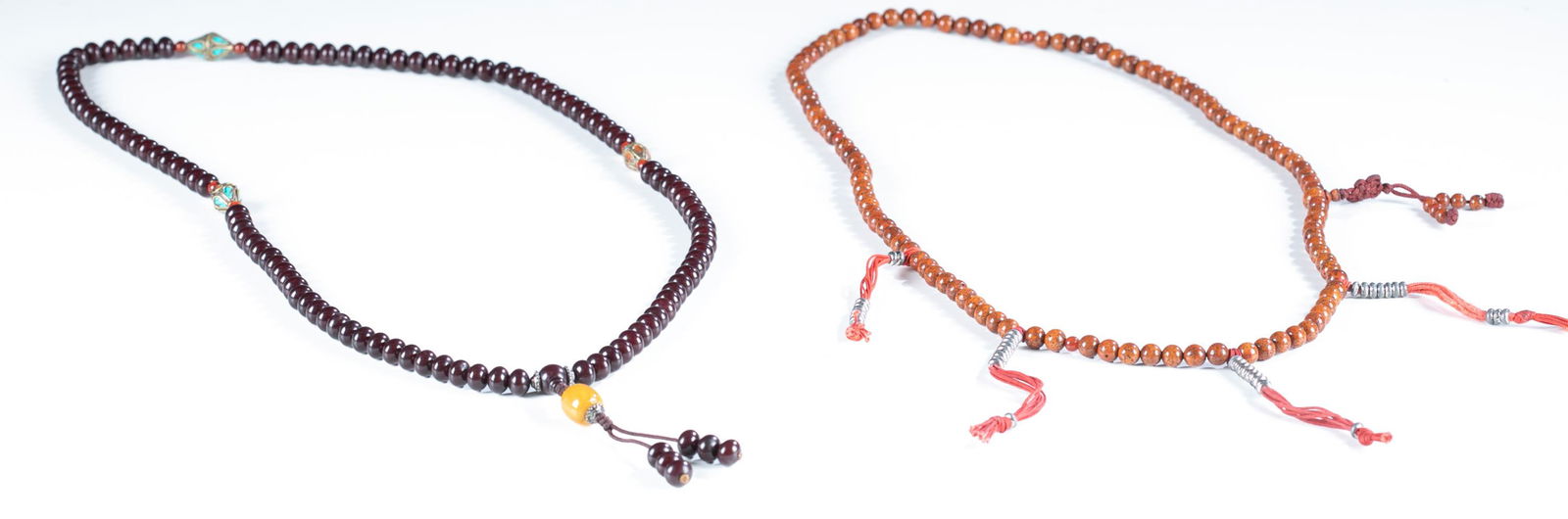 2 Tibetan prayer bead necklaces. (1 of 5)