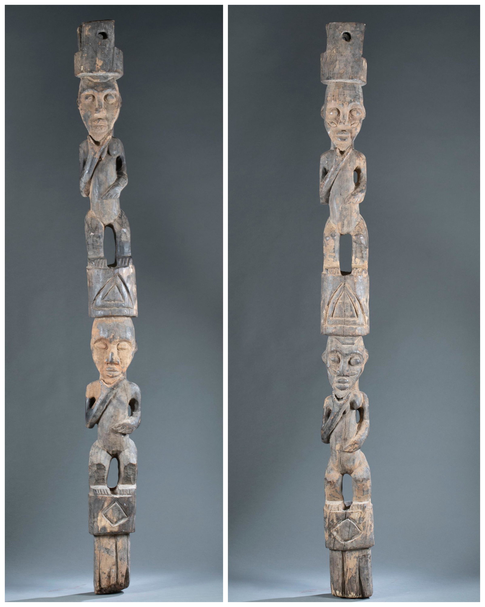 2 Cameroon Style House Posts. (1 of 16)