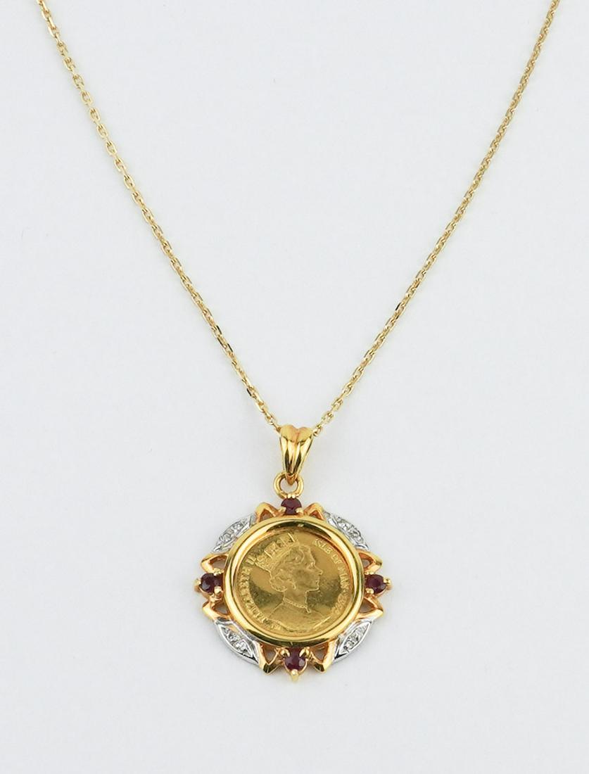 1995 Elizabeth II Gold Coin Pendant (1 of 2)