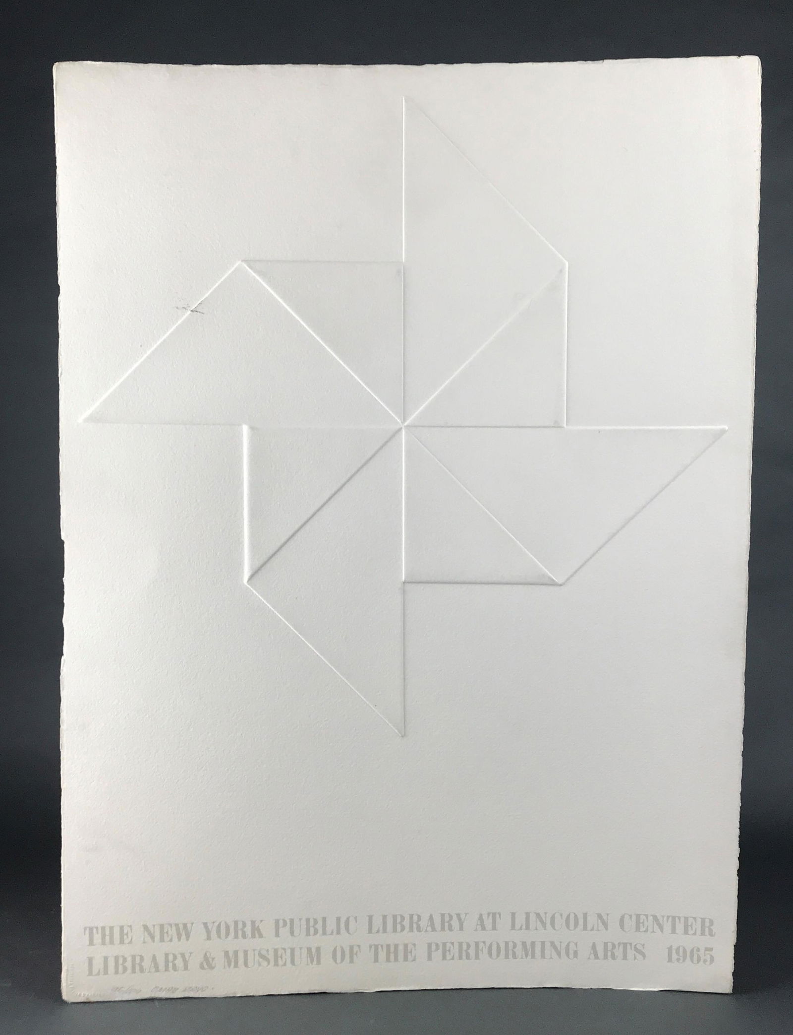 Omar Rayo. NYPL poster. Signed. 1965. (1 of 3)