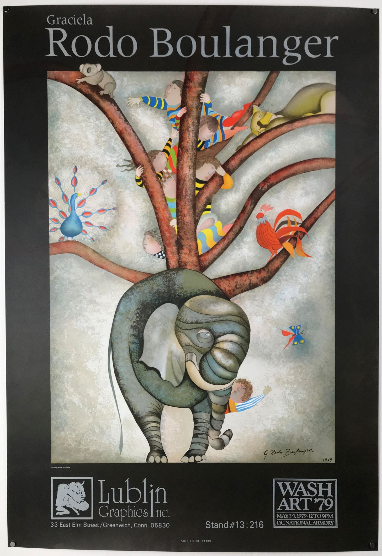 2 Wash Art '79 Posters. Delacroix and Boulanger. (1 of 4)