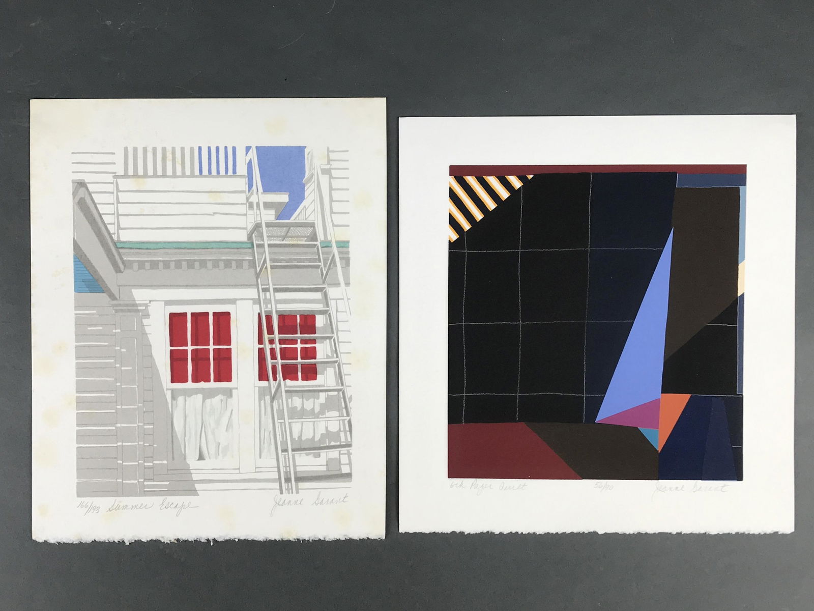 Jeanne Garant. 2 Serigraphs. 20th c. (1 of 8)