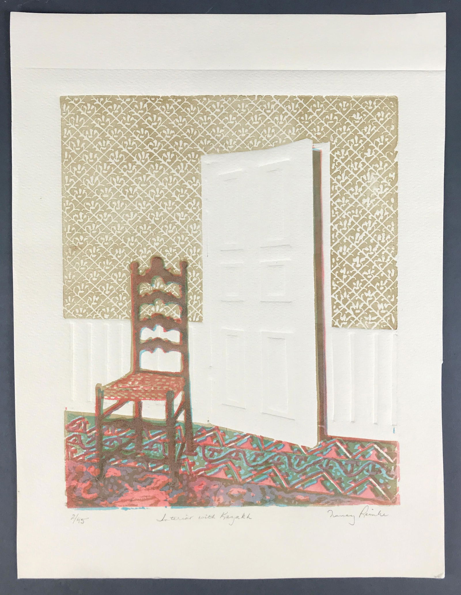 5 Nancy Reinke Etchings. (1 of 6)