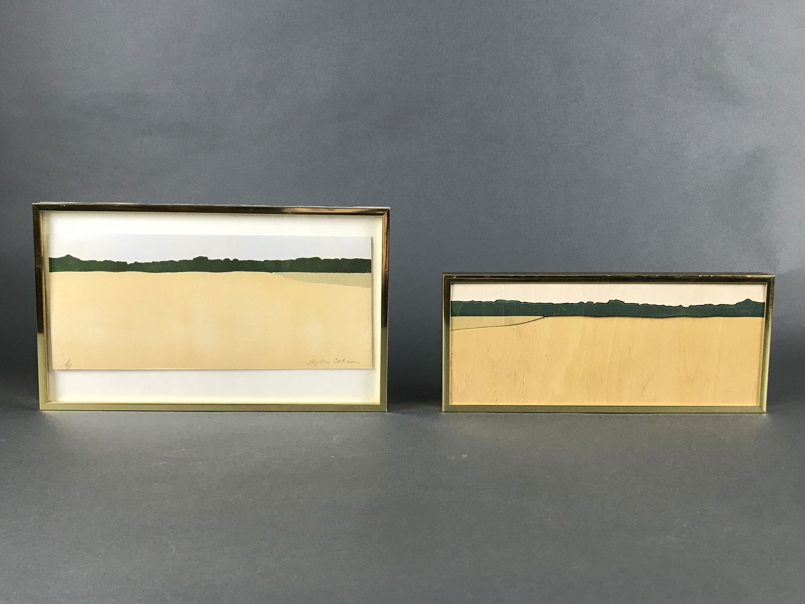 Phyllis Cohen. Woodblock and Print. Framed. (1 of 6)