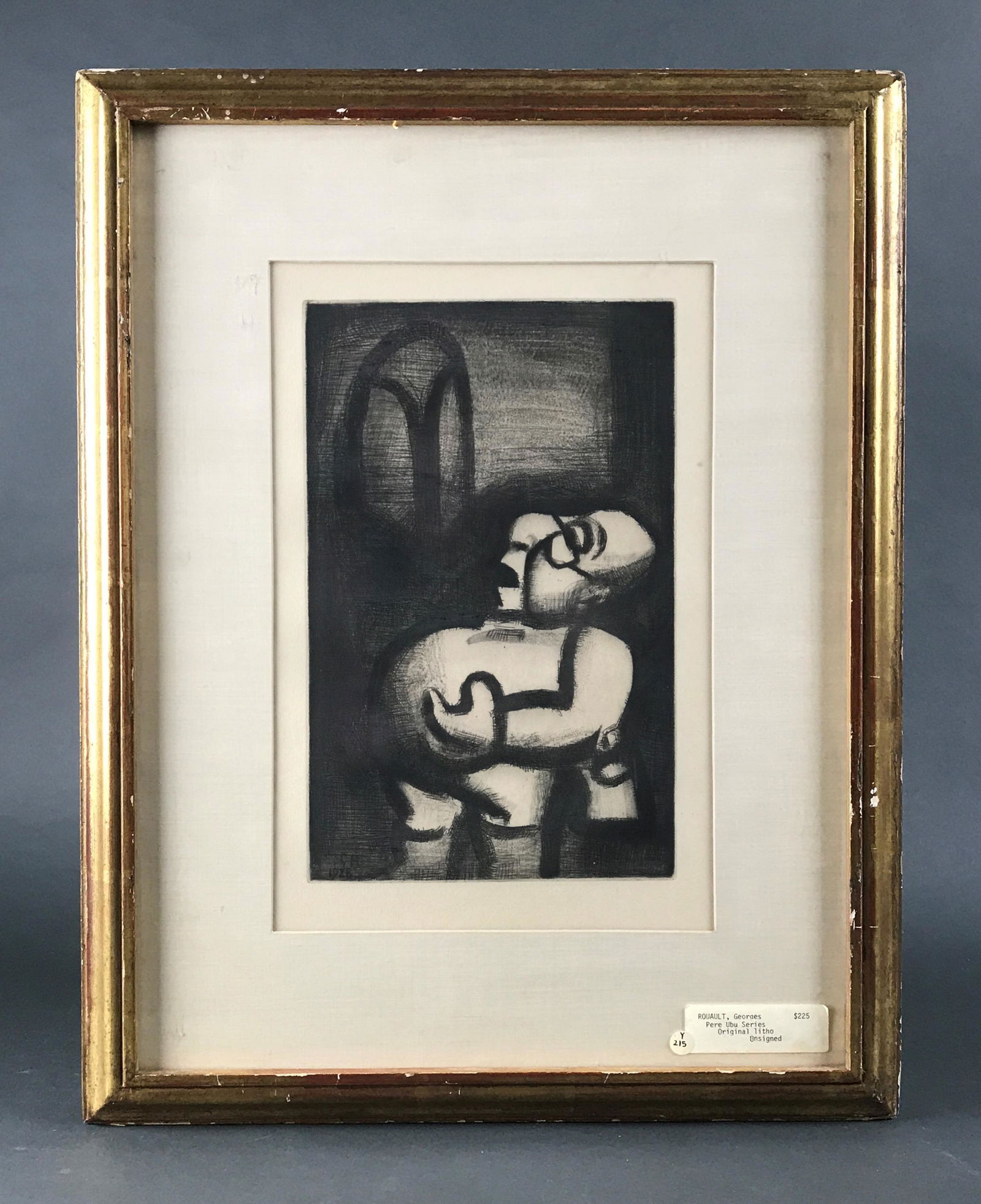 Georges Rouault. Pere Ubu Chantre.1928. Aquatint. (1 of 3)