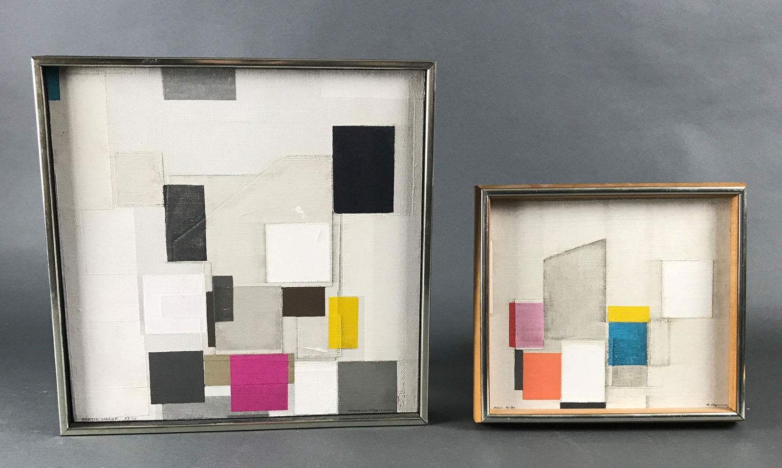 Norio Azuma. 2 Serigraphs on Canvas. (1 of 8)