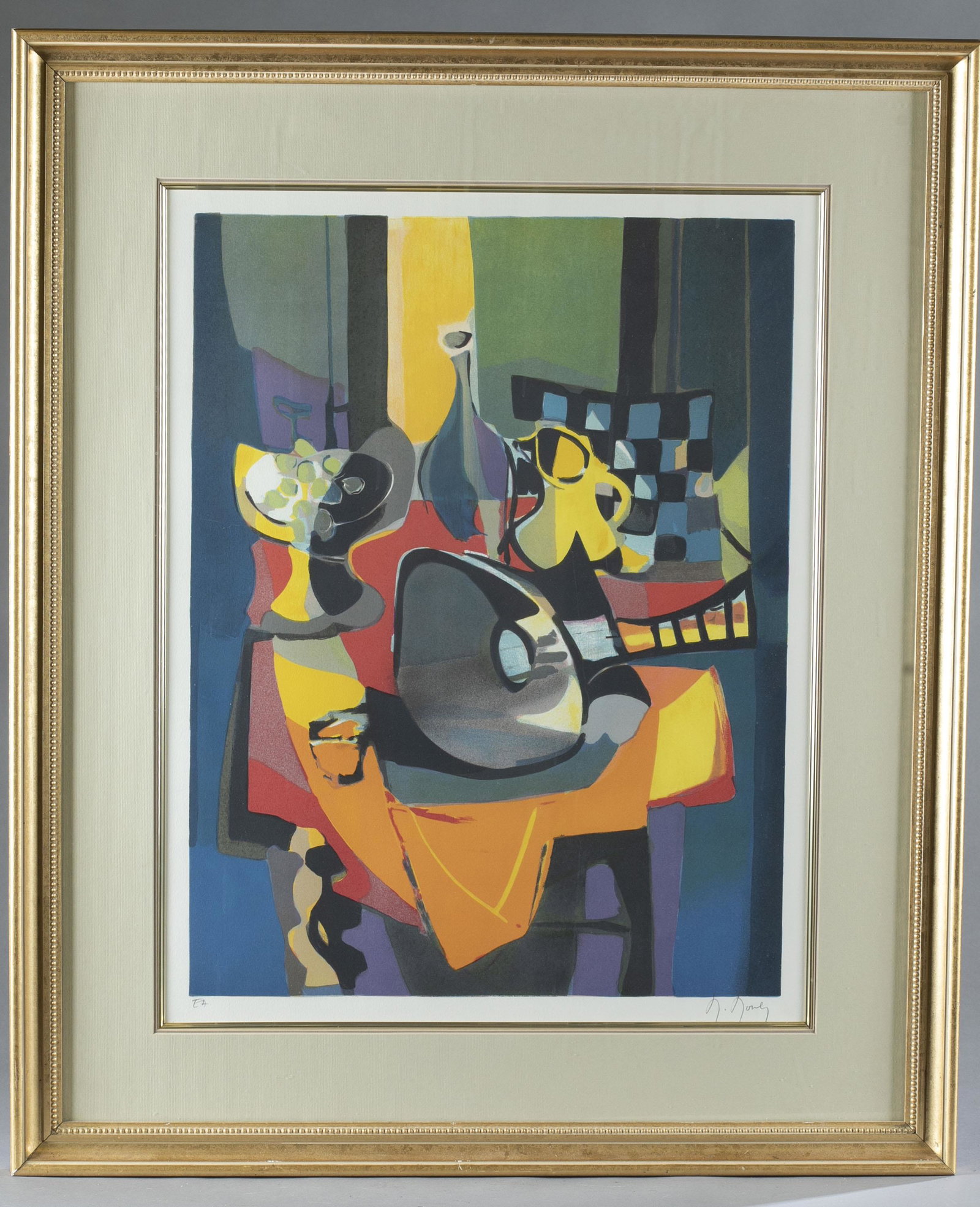 Marcel Mouly. Lithograph. Still Life. (1 of 6)