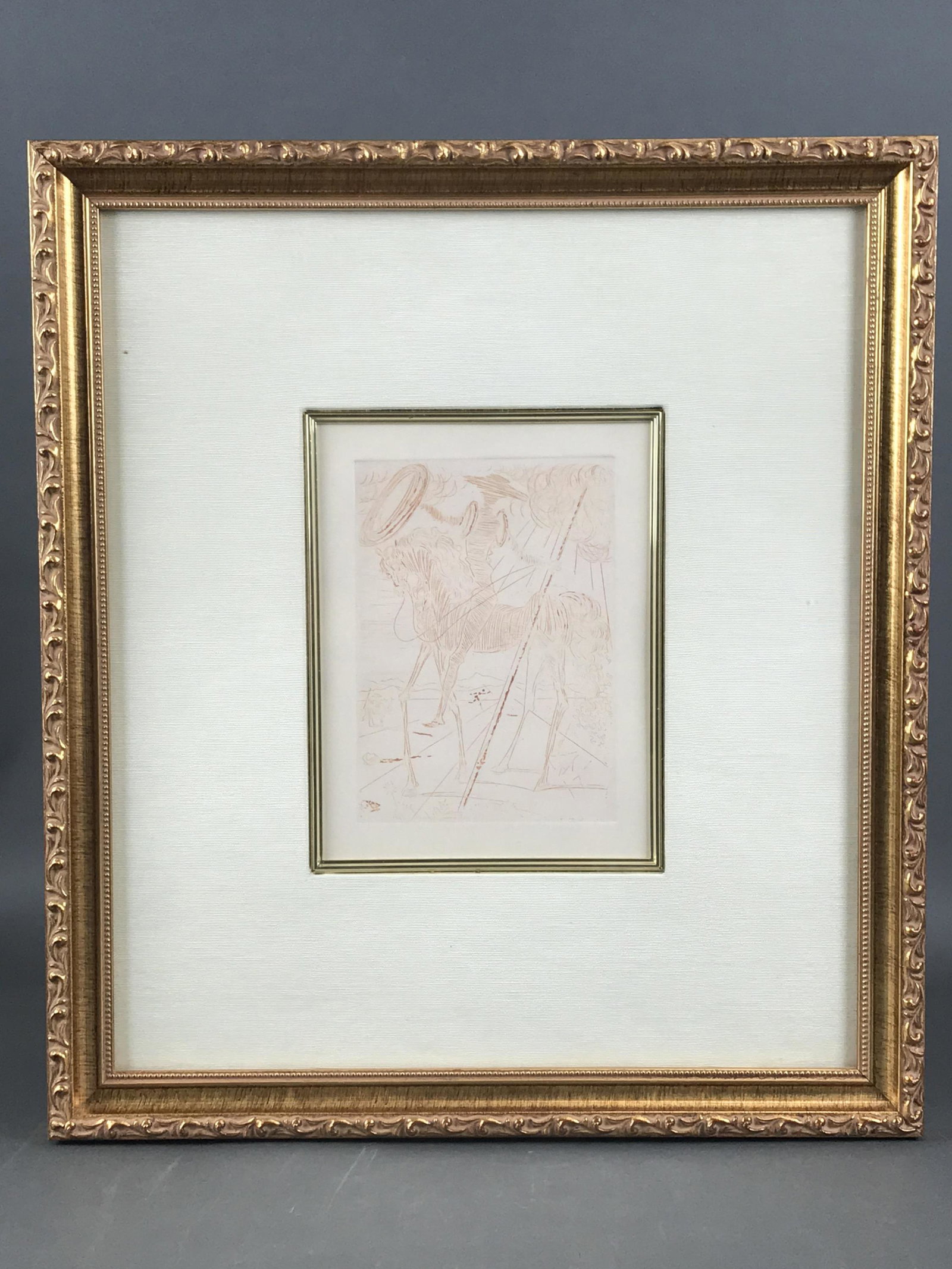 After Dali. Don Quixote. Etching. (1 of 4)